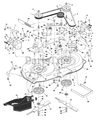 Murray 40530x51A - Murray 40" Lawn Tractor (1997) Mower Housing