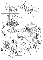 Homelite LRX 4500 (UT-03820) - Homelite Generator Crankcase