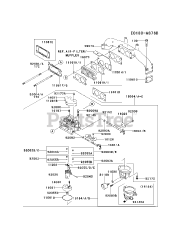 Kawasaki FX751V-ES00 - Kawasaki Engine CARBURETOR