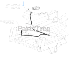 Cub Cadet ZTX4-60 KH FAB (47RSAAA8010) - Cub Cadet Ultima 60" Zero-Turn Mower, Fab Deck, Kohler (2021) Evap Hose