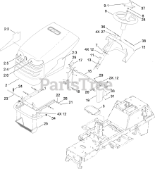 Toro 74582 (DH 210) - Toro Lawn Tractor (SN: 310000001 - 310999999) (2010)