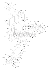Cub Cadet 645 (590-645-100) - Cub Cadet Backhoe 8.5 ft Mainframe Assembly