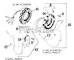 Kohler K241-46520 - Kohler K-Series Engine, Made for Gravely, 10hp, 7.5kW Breaker Ignition 0209014775