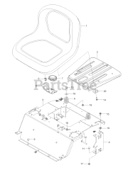 Poulan Pro PP 42 SZ (967947801-00) - Poulan Pro 42" Zero-Turn Mower (2018-09) SEAT
