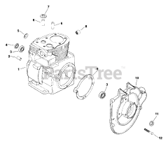 Kohler M8-301500 - Kohler Magnum Engine, Basic Version, 8hp, 6kW Crankcase 7-2-252 TP-2201-C