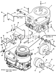 Toro B3-08B391 (108-3) - Toro Rear-Engine Riding Mower (1987) Engines