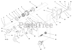 Toro 73471 (518 xi) - Toro Garden Tractor (SN: 000000001 - 000999999) (2000) Hydro Transaxle Assembly
