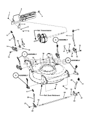 Snapper Pro Series 19 (7800550) - Snapper Pro Series 19 Commercial Trim 21" Walk-Behind Mower, 6hp Kawasaki Wheel Brackets, Latches