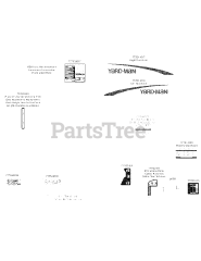 Yard-Man 13AC76LF055 - Yard-Man Lawn Tractor (2011) (Walmart) Label Map Yard-Man