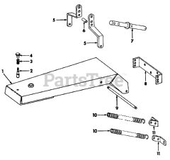 Cub Cadet Accessory - Cub Cadet 41" Rear Rake Rear Rake -41"- Hitch &amp; Main Frame