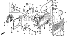 Honda GX360 K1 DD/A (GA01) - Honda Engine, Made in Japan (SN: GA01-1400001 - GA01-9999999) RADIATOR