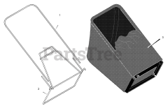 Murray 205210x71A - Murray 20" Walk-Behind Mower (2001) Bag Assembly