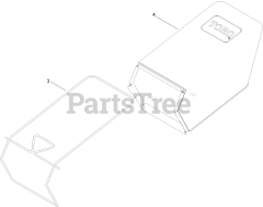 Toro 21445 - Toro 22" Recycler Walk-Behind Mower with SmartStow (SN: 415200000 - 999999999) Rear Bag Assembly