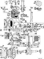 Briggs & Stratton 231431-0178-XX - Briggs & Stratton Horizontal Engine
