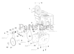 Troy-Bilt 2890 (31AH7DQ8711) - Troy-Bilt Vortex Tracker 28" Track Drive Snow Thrower (2016) Engine Drive