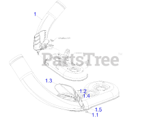 Cub Cadet 19A70052 (19A70052OEM) - Cub Cadet 34" Twin Rear Bagger (2017) Boot