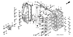 Honda BF130 A2 XA (BZBE) - Honda Marine Engine, Made in Japan (SN: BZBE-1300001 - BZBE-1400000) CYLINDER HEAD COVER