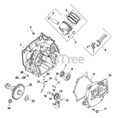 Kohler CS6-971508 - Kohler Command PRO Engine, Basic Version, 6hp, 4.47kW Crankcase 2-7-12 TP-2504