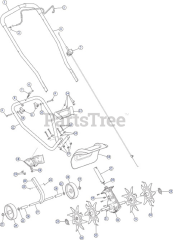 Brands TB 225 (21BK225G766) - Troy-Bilt Front-Tine Tiller (2018)