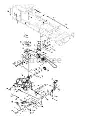 Cub Cadet LTX 1050 KH (13AQ91AP056) - Cub Cadet 50" Lawn Tractor (2013) Drive System (Hydro-Gear)