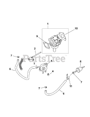 Cub Cadet RZT-L42 (17AFCACS010) - Cub Cadet 42" RZT Zero-Turn Mower (2013) Kohler SV715-3027 Fuel System