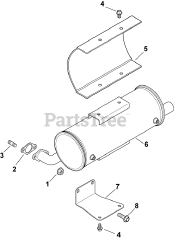 Kohler CH740-3149 - Kohler Command PRO Engine, Made for Charles Machine, 25hp, 725cc Exhaust 11-24-179