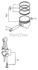 Echo TP-2000 - Echo Trash Pump Connecting Rod, Piston
