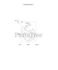 Briggs & Stratton 354445-0424-E1 - Briggs & Stratton Horizontal Engine Blower Housing