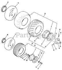 Toro 31-16O804 (416-8) - Toro Garden Tractor (SN: 020000001 - 029999999) (1992)