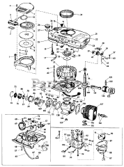Lawn-Boy 7210 - Lawn-Boy Walk-Behind Mower (SN: 000000001 - 099999999) (1960) Model C-50 Engine Parts List