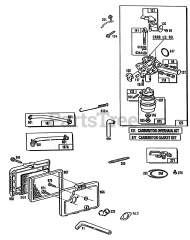 Briggs & Stratton 110702-3167-01 - Briggs & Stratton Vertical Engine Carburetor, Air Cleaner Grp