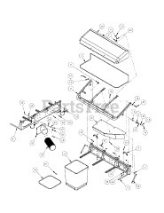 Cub Cadet 59A30001 (59A30001150) - Cub Cadet Triple Rear Bagger att3 Catcher Assembly