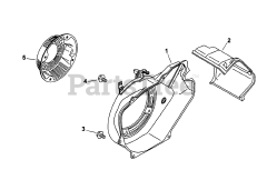 Kohler CS10-931618 - Kohler Command PRO Engine, Basic Version, 10hp, 7.46kW Blower Housing &amp; Baffles