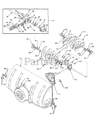 Cub Cadet 341 (190-341-100) - Cub Cadet 42" Snow Thrower Attachment Augers &amp; Auger Housing MFG. Code 1F305G &amp; Before
