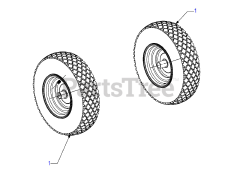 Troy-Bilt 23A-1AXA711 - Troy-Bilt FLEX Power Unit (2017) Wheels