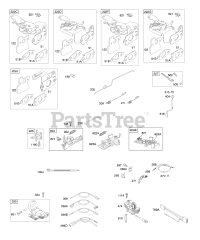 Briggs & Stratton 122672-0165-E1 - Briggs & Stratton Vertical Engine Controls, Flywheel Brake, Governor Spring, Ignition