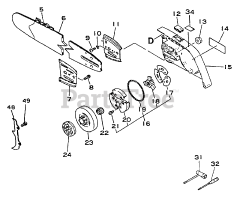 Echo CS-4600 - Echo Chainsaw (SN: 0001001 - 0027191)