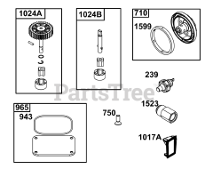 Briggs & Stratton 61E877-0113-J1 - Briggs & Stratton Vertical Engine Lubrication Group