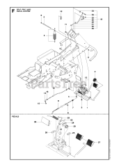 Husqvarna PR 17 AWD (966772701) - Husqvarna Swedish Riding Mower (2012-02) PEDALS