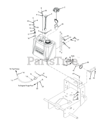 Scag SW36A-14FS - Scag 36" Walk-Behind Mower, 14hp Kawasaki (SN: N4200001 - N4299999) (Rev 01) SW FUEL SYSTEM