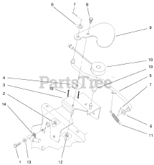 Toro 73471 (518 xi) - Toro Garden Tractor (SN: 000000001 - 000999999) (2000) Cruise Control Assembly
