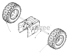 Yard-Man 31AE553F401 - Yard-Man Snow Thrower (1999) Wheel Assembly