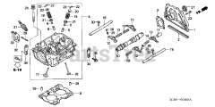 Honda GX640 SD1/A (GAAD) - Honda Engine, Made in Japan (SN: GAAD-1030001 - GAAD-9999999) CYLINDER HEAD