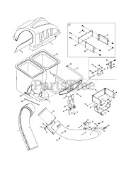 Craftsman 247.240190 (19A30003799) - Craftsman Twin Rear Bagger Assembly (2011) (Sears)