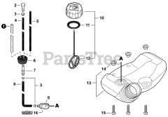 Echo SHC-225 - Echo Shaft Hedge Trimmer (SN: U58114001001 - U58114999999) Fuel System