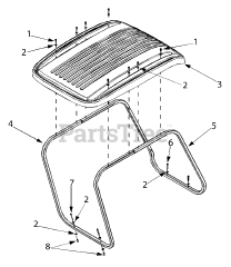 Cub Cadet A 101 C (37A-101C129) - Cub Cadet Work Fun Runner Canopy Attachment
