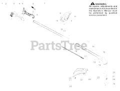 Poulan PPB 200 - Poulan String Trimmer (2006-12) Shaft