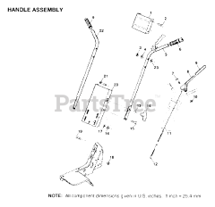 Electrolux/AYP 8929 - Electrolux/AYP Tiller HANDLE ASSEMBLY
