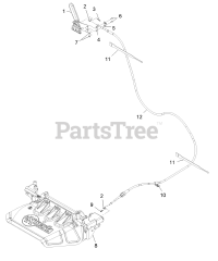 Exmark 116-8430 - Exmark Hand Operator Control Discharge Kit (SN: 402082300 - 404314158) (2018)