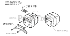 Husqvarna 362 SPECIAL - Husqvarna Chainsaw (1999-11) Muffler